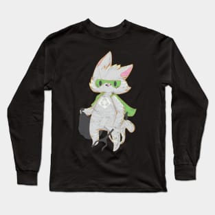 Trashtag Challenge Recycle Cat Long Sleeve T-Shirt